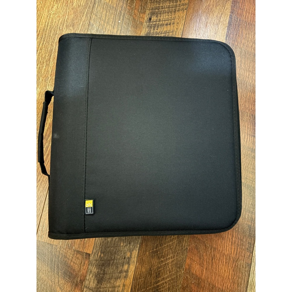 Case Logic Black Nylon CD DVD Binder Media Storage Case Zippered 03-2250099 160x